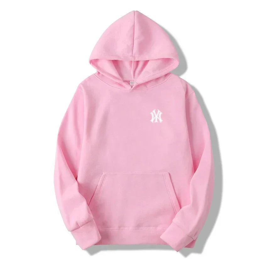 Men's and Women's Casual Fashion Trend Fleece Hooded Hoodies Spring Fall Outdoor Sweatshirt Popular Font Print Pullovers Coat