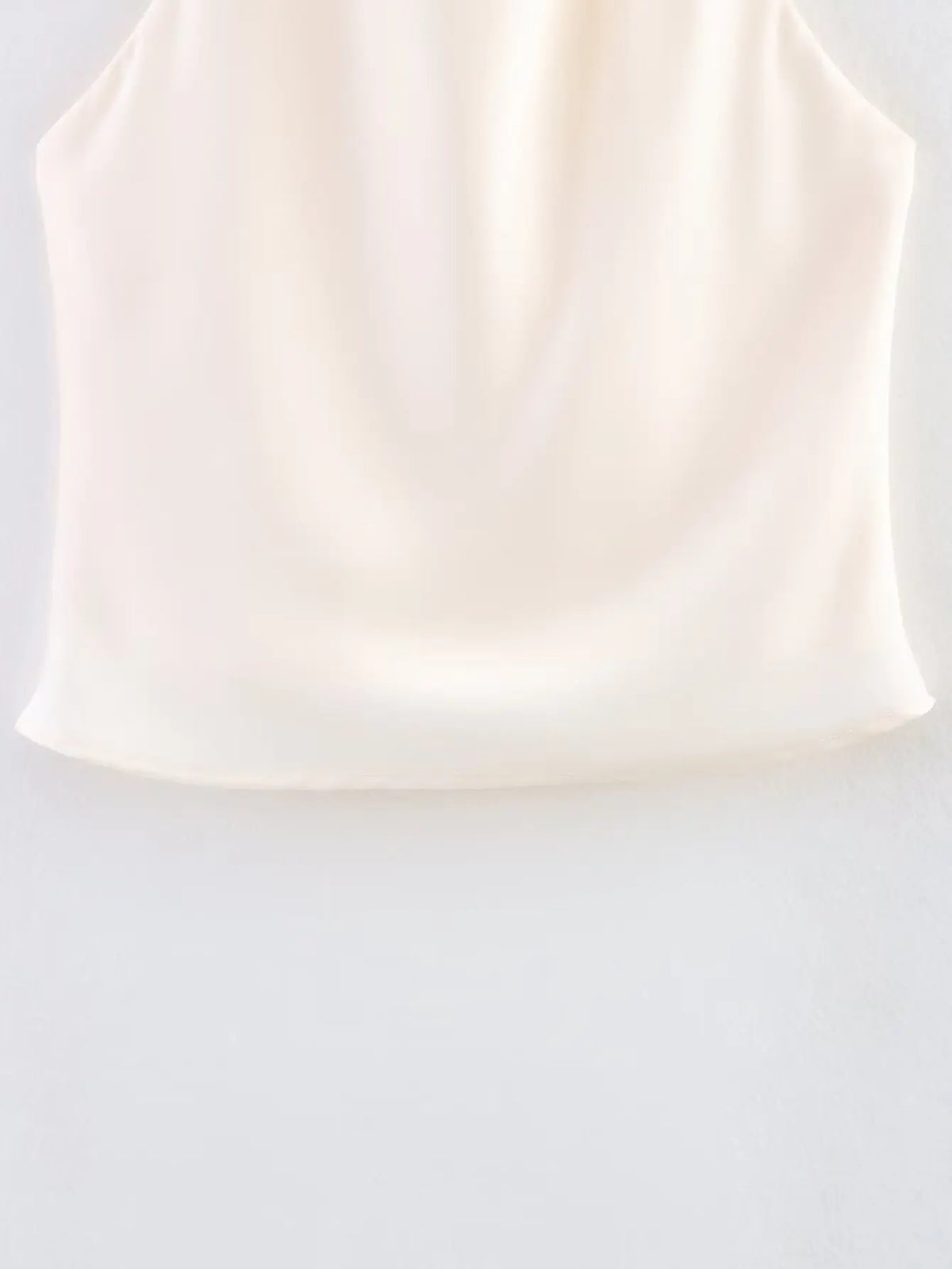 HH Spring Elegant Women Satin Halter Tops 2026 Summer Backless Off Shoulder Corset Vest Female Fashion Slim Crop Tank Top