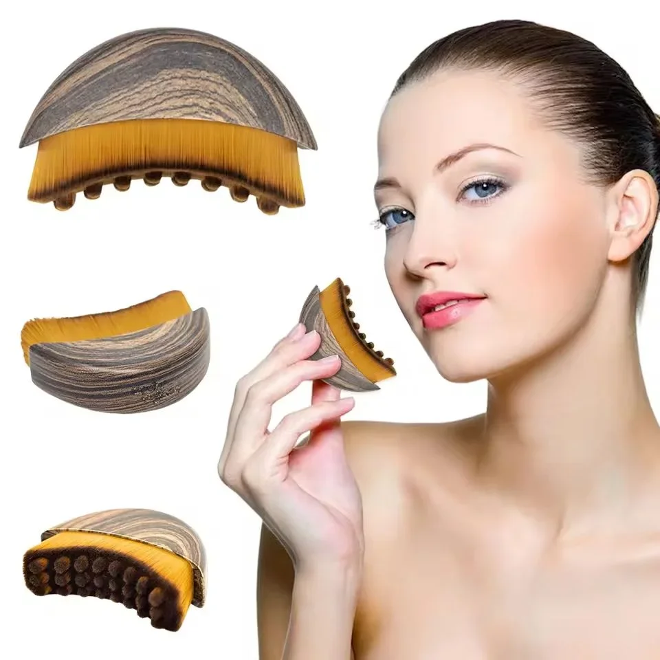 Facial Sculpting Massage Brush – Jawline & Drainage Tool