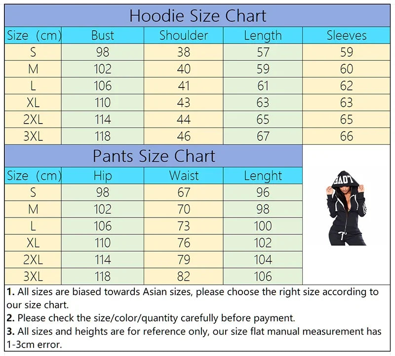 Jogging Casual Autumn Winter Fashion Women's Two-piece Set Suit Sports Comfortable Zipper Daily Outdoors Hoodie Hot Sale Quality