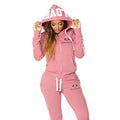 Jogging Casual Autumn Winter Fashion Women's Two-piece Set Suit Sports Comfortable Zipper Daily Outdoors Hoodie Hot Sale Quality