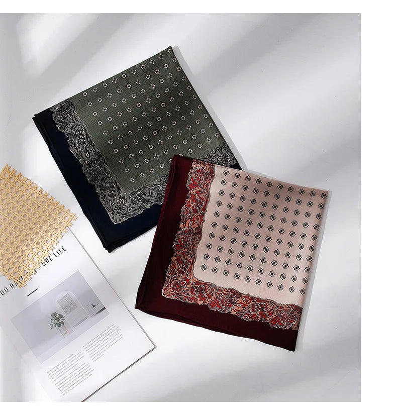 Fall 2025 New Women's Fashion Commuter Versatile Wool Silk Scarf Elegant Temperament Decorative Necker